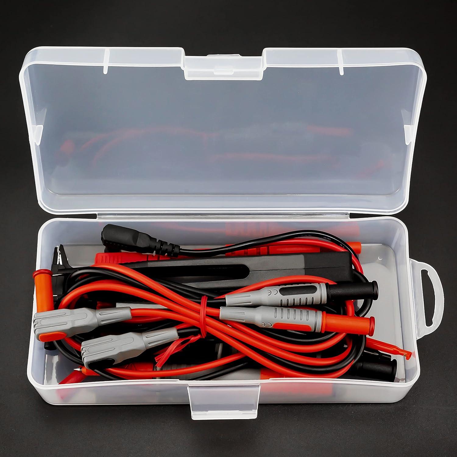 imageKAIWEETS Soft Silicone Electrician Test Leads Kit CAT III 1000V ampamp CAT IV 600V with Alligator Clips and Needle Probe for FlukeAstroAIINNOVA Multimeter Electronic Clamp Meter 9PCS11PCS