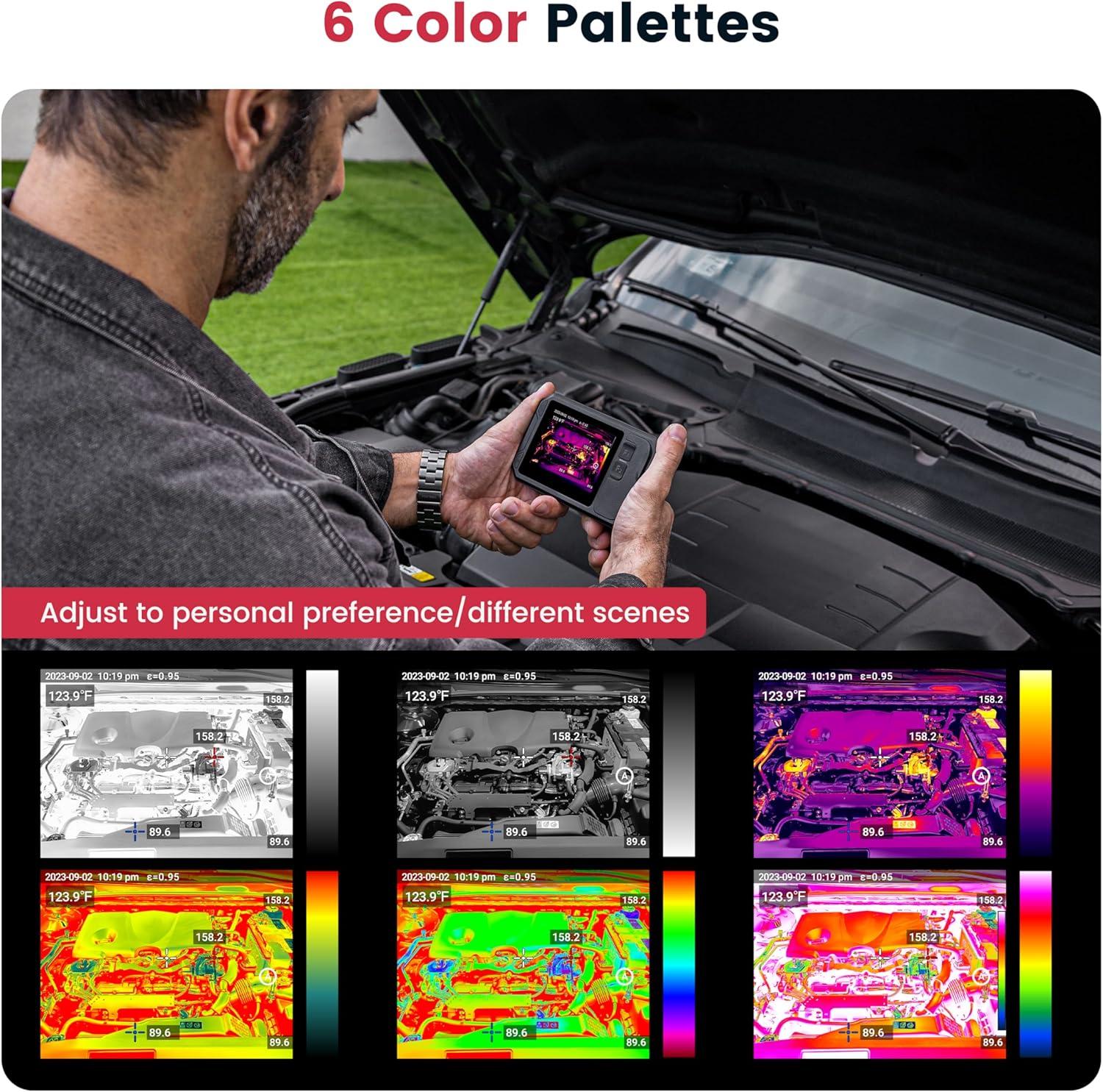 imageKAIWEETS Thermal Imaging Camera 256 x 192 IR Resolution Thermal Capture with 5MP Visual Camera 25 Hz WiFi 35quot Touch Screen Thermal Imager IP54 41022 No Recording