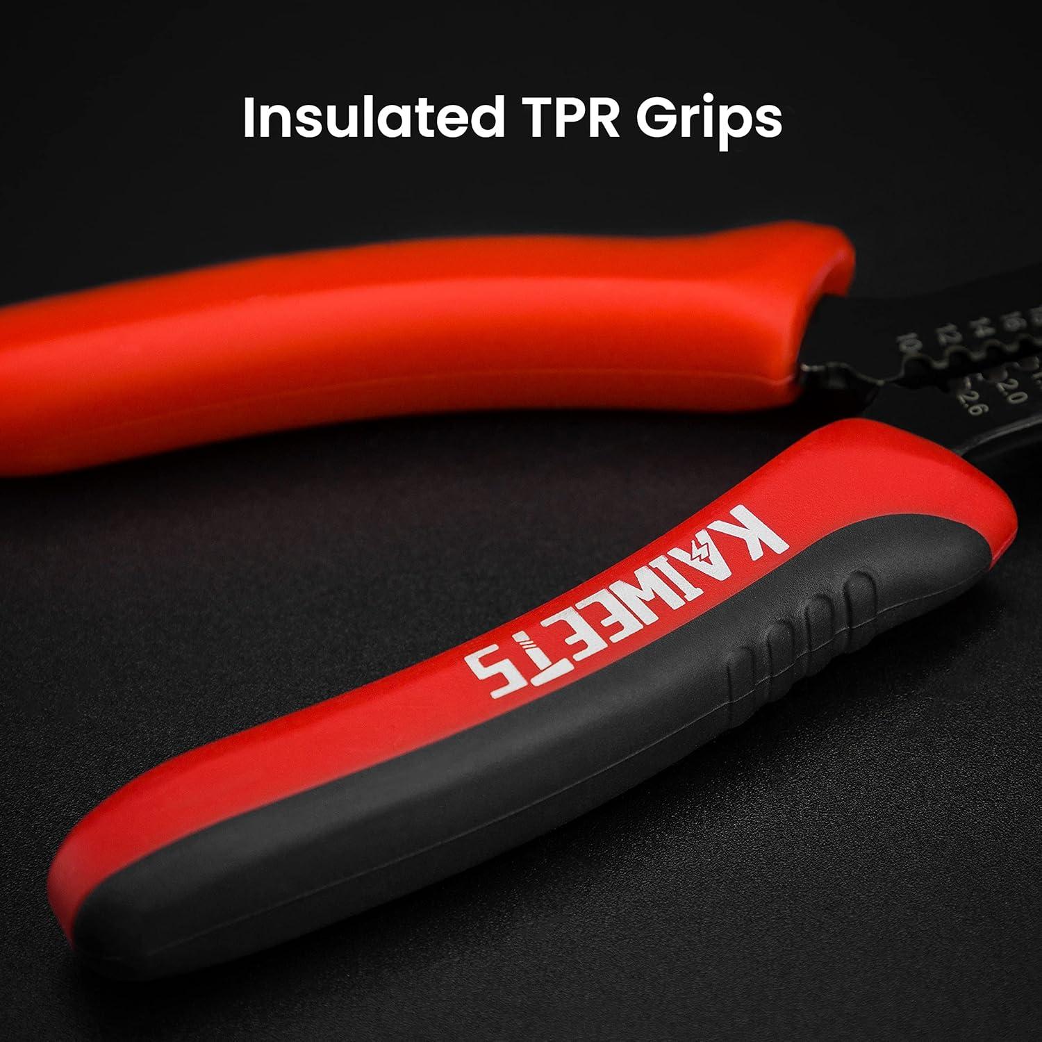 imageKAIWEETS Wire Cutters 6Inch Flush Pliers with Supplementary Stripping Cutting Pliers Handy and Slim Diagonal Cutters Sharp SnipKws102