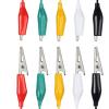 imageKAIWEETS 10PCS Electrical Alligator Clips with Wires Test Leads Sets Soldered and Stamping Jumper Wires for Circuit ConnectionExperiment 21 inches 5 Colors 10 PCS