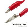 imageKAIWEETS 10PCS Electrical Alligator Clips with Wires Test Leads Sets Soldered and Stamping Jumper Wires for Circuit ConnectionExperiment 21 inches 5 Colors 10 PCS