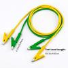 imageKAIWEETS 5PCS Alligator Clips Electrical Test Leads Set 15A Jumper Wires Heavy Duty with Protective Copper Clips Premium Cables for Electrical Testing Experiment 5 Colors 396 inches5