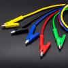 imageKAIWEETS 5PCS Alligator Clips Electrical Test Leads Set 15A Jumper Wires Heavy Duty with Protective Copper Clips Premium Cables for Electrical Testing Experiment 5 Colors 396 inches5