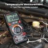 imageKAIWEETS Digital Multimeter TRMS 6000 Counts Voltmeter AutoRanging Fast Accurately Measures Voltage Current Amp Resistance Diodes Continuity DutyCycle Capacitance Temperature for Automotive20000 counts