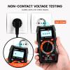 imageKAIWEETS Digital Multimeter with Case DC AC Voltmeter Ohm Volt Amp Test Meter and Continuity Test Diode Voltage Tester for Household Outlet Automotive Battery Test AntiBurn with Double FusesKM100S
