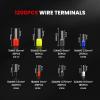 imageKAIWEETS Ferrule Crimping Tool Kit AWG 237 Selfadjustable Wire Ferrule Crimper Plier Set with 1200pcs Wire Terminals Crimping Connectors Wire Ends Ferrules