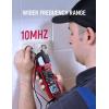 imageKAIWEETS HT206D Digital Clamp Meter TRMS 6000 Counts Multimeter Voltage Tester Autoranging Measures Current Voltage Temperature Capacitance Resistance Diodes Continuity DutyCycle ACDC Current4000 Counts