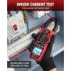imageKAIWEETS HT208D Inrush Clamp Meter 1000A True RMS ACDC Current Amp Meter VFD LOZ Mode 6000 Counts Measures Current Voltage Temperature Capacitance Resistance Diodes Continuity DutyCycleHT208F