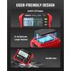 imageKAIWEETS HT5203 Megohmmeter Insulation Resistance Tester Up to 100G 50V100V250V500V1000V OneTouch DARPI with ACDC Voltage Testing for Motors Solar HVAC
