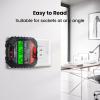 imageKAIWEETS Outlet Tester Electrical GFCI Receptacle Detector with LCD Display 3 Prong 120V AC Voltage Socket Checker 6 Visual IndicationWiring Legend for Home