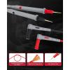 imageKAIWEETS Silicone Multimeter Test Leads with GoldPlated Probes 48 inch Long CAT III 1000V CAT IV 600V 20A Compatible with Volt Clamp Meter Electrical Testing Tools