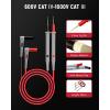 imageKAIWEETS Silicone Multimeter Test Leads with GoldPlated Probes 48 inch Long CAT III 1000V CAT IV 600V 20A Compatible with Volt Clamp Meter Electrical Testing Tools