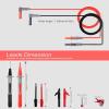 imageKAIWEETS Soft Silicone Electrician Test Leads Kit CAT III 1000V ampamp CAT IV 600V with Alligator Clips and Needle Probe for FlukeAstroAIINNOVA Multimeter Electronic Clamp Meter 9PCS9PCS