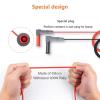 imageKAIWEETS Soft Silicone Electrician Test Leads Kit CAT III 1000V ampamp CAT IV 600V with Alligator Clips and Needle Probe for FlukeAstroAIINNOVA Multimeter Electronic Clamp Meter 9PCS9PCS