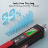 imageKAIWEETS Voltage TesterNonContact Voltage Tester with Signal Percentage Dual Range AC 12V70V1000V LiveNull Wire Tester Electrical Tester with LCD Display Buzzer Alarm Wire Breakpoint FinderRed