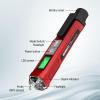 imageKAIWEETS Voltage TesterNonContact Voltage Tester with Signal Percentage Dual Range AC 12V70V1000V LiveNull Wire Tester Electrical Tester with LCD Display Buzzer Alarm Wire Breakpoint FinderFull Red