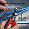 imageKAIWEETS Wire Cutters 6Inch Flush Pliers with Supplementary Stripping Cutting Pliers Handy and Slim Diagonal Cutters Sharp SnipKws102