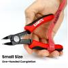 imageKAIWEETS Wire Cutters 6Inch Flush Pliers with Supplementary Stripping Cutting Pliers Handy and Slim Diagonal Cutters Sharp SnipKws102