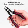 imageKAIWEETS Wire Cutters 6Inch Flush Pliers with Supplementary Stripping Cutting Pliers Handy and Slim Diagonal Cutters Sharp SnipKws112