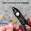 imageKAIWEETS Wire Cutters 6Inch Flush Pliers with Supplementary Stripping Cutting Pliers Handy and Slim Diagonal Cutters Sharp SnipKws112