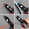 imageKAIWEETS Wire Cutters 6Inch Flush Pliers with Supplementary Stripping Cutting Pliers Handy and Slim Diagonal Cutters Sharp SnipKws112