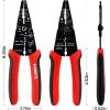 imageKAIWEETS Wire Stripper 1022 AWG Wire Splicer Cable Stripper Multipurpose Wire Stripping Tool Electrical Wire Pliers with Screw Cutter