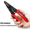 imageKAIWEETS Wire Stripper 1022 AWG Wire Splicer Cable Stripper Multipurpose Wire Stripping Tool Electrical Wire Pliers with Screw Cutter