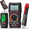 imageKAIWEETS Electrical Test Kit KIT01 Digital Multimeter Smart NonContact Voltage Tester ampamp GFCI Outlet Tester with LCD Complete Set with Carrying Case ampamp Batteries for Electrician DIY ampamp HVAC