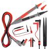 imageKAIWEETS Soft Silicone Electrician Test Leads Kit CAT III 1000V ampamp CAT IV 600V with Alligator Clips and Needle Probe for FlukeAstroAIINNOVA Multimeter Electronic Clamp Meter 9PCS11PCS