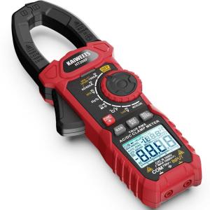 imageKAIWEETS HT208D Inrush Clamp Meter 1000A True RMS ACDC Current Amp Meter VFD LOZ Mode 6000 Counts Measures Current Voltage Temperature Capacitance Resistance Diodes Continuity DutyCycleHT208F