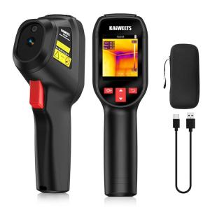imageKAIWEETS KTI200 Thermal Camera 240x240 High IR Resolution Thermal Imaging Camera with Laser Pointer 4F to 1022F Infrared Imager 25Hz Refresh Rate 15 Color Palettes 8H Run Time 50FOV IP54