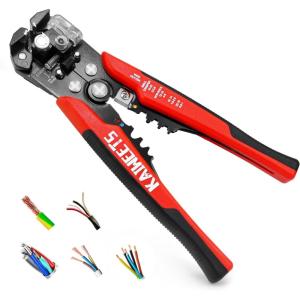 imageKAIWEETS Self Adjusting Wire Stripper  3 in 1 Heavy Duty Automatic Wire Stripping Tool  1024 AWG Wire Cutter for Electrical Cable Cutting Crimping ToolKWS103