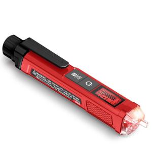 imageKAIWEETS Voltage TesterNonContact Voltage Tester with Signal Percentage Dual Range AC 12V70V1000V LiveNull Wire Tester Electrical Tester with LCD Display Buzzer Alarm Wire Breakpoint FinderFull Red