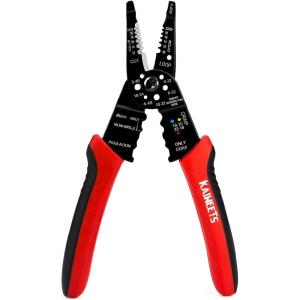 imageKAIWEETS Wire Stripper 1022 AWG Wire Splicer Cable Stripper Multipurpose Wire Stripping Tool Electrical Wire Pliers with Screw Cutter