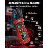 imageKAIWEETS Smart Digital Clamp Meter 2025 New AI Auto Ranging Multimeter with DShaped Jaw NCV Inrush Automatic Measure AC DC VoltageCurrent Continuity Temperature Resistance Capacitance Diode