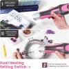 imageKAIWEETS 450W Mini Heat Gun for Crafting Handheld Dual Temp Hot Air Gun at 482F842F Equipped with 49Ft cable and Reflector Nozzle for Shrink Wrapping Candle Making Soldering and DIY Pink