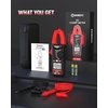 image:imageKAIWEETS Digital Clamp Meter Portable Size 2000 Counts Measures High AC Current 400A 600V ACDC Voltage Resistance Continuity Diode Auto Ranging Multimter Voltage Tester KC400Black