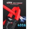 image:imageKAIWEETS Digital Clamp Meter Portable Size 2000 Counts Measures High AC Current 400A 600V ACDC Voltage Resistance Continuity Diode Auto Ranging Multimter Voltage Tester KC400Black