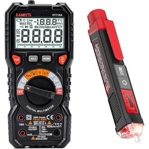 image:imageKAIWEETS Digital Multimeter TRMS 6000 Counts Non Contact Voltage Tester with Signal Percentage