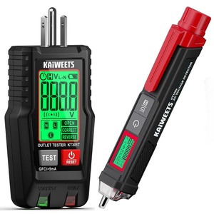 image:imageKAIWEETS HT100s Voltage TesterNonContact Voltage Tester and KAIWEETS KT301T GFCI Outlet Tester with LCD Display