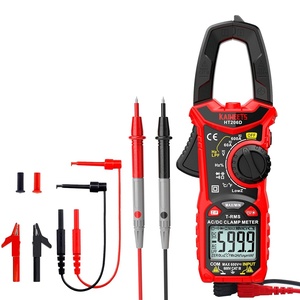 image:imageKAIWEETS HT206D Digital Clamp Meter TRMS 6000 Counts KET01 Soft Silicone Electrician Test Leads Kit