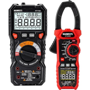 image:imageKAIWEETS HT208D Inrush Clamp Meter 1000A True RMS ACDC Current Amp Meter VFD LOZ Mode and HT118A Multimeter TRMS 6000 Counts Voltmeter AutoRanging Fast Accurate