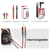 image:imageKAIWEETS Soft Silicone Electrician Test Leads Kit CAT III 1000V amp CAT IV 600V with Alligator Clips and Needle Probe for FlukeAstroAIINNOVA Multimeter Electronic Clamp Meter 9PCS Pack of 211PCS