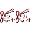 image:imageKAIWEETS Soft Silicone Electrician Test Leads Kit CAT III 1000V amp CAT IV 600V with Alligator Clips and Needle Probe for FlukeAstroAIINNOVA Multimeter Electronic Clamp Meter 9PCS Pack of 29PCS Pack of 2